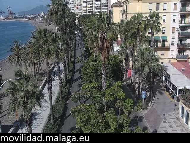 Archiv Foto Webcam Malaga: Strand Malagueta