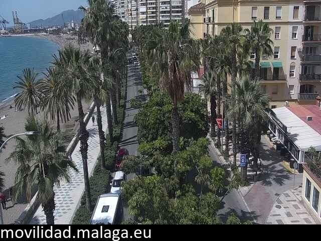 Archiv Foto Webcam Malaga: Strand Malagueta