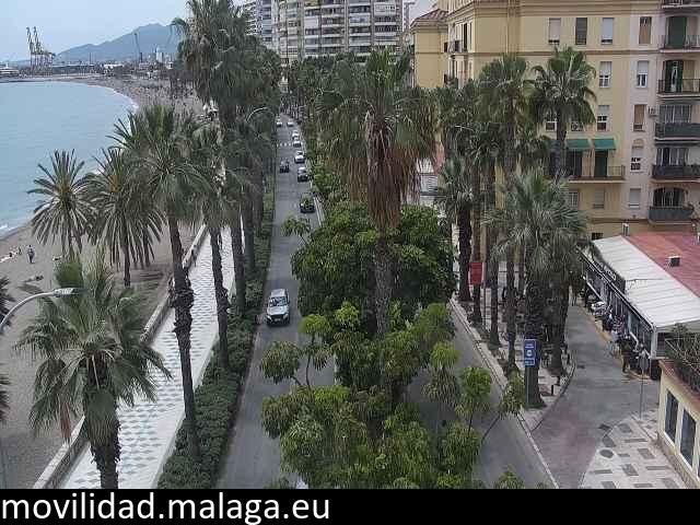 Archiv Foto Webcam Malaga: Strand Malagueta