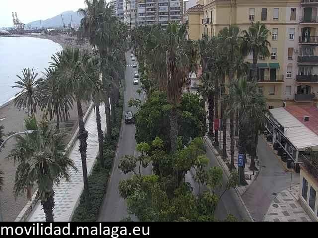 Archiv Foto Webcam Malaga: Strand Malagueta