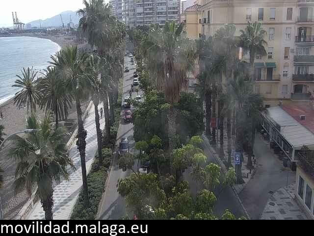 Archiv Foto Webcam Malaga: Strand Malagueta