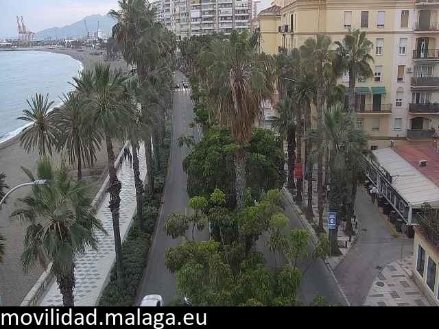 Archiv Foto Webcam Malaga: Strand Malagueta