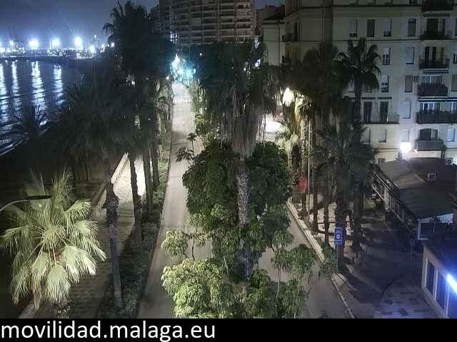 Archiv Foto Webcam Malaga: Strand Malagueta