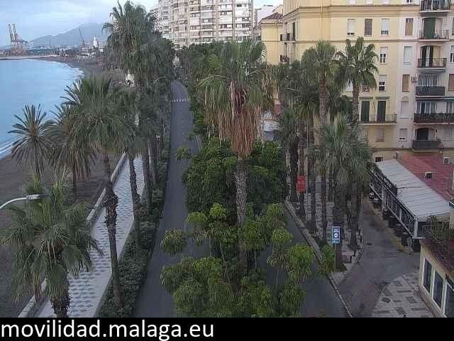 Archiv Foto Webcam Malaga: Strand Malagueta