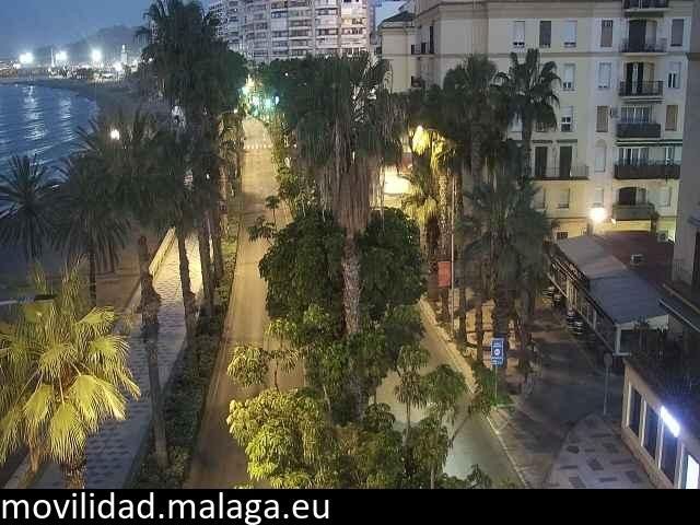 Archiv Foto Webcam Malaga: Strand Malagueta