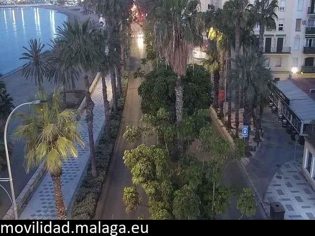 Archiv Foto Webcam Malaga: Strand Malagueta