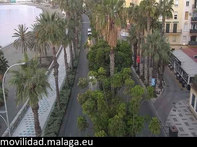 Archiv Foto Webcam Malaga: Strand Malagueta