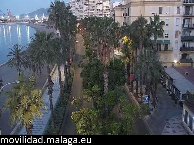 Archiv Foto Webcam Malaga: Strand Malagueta