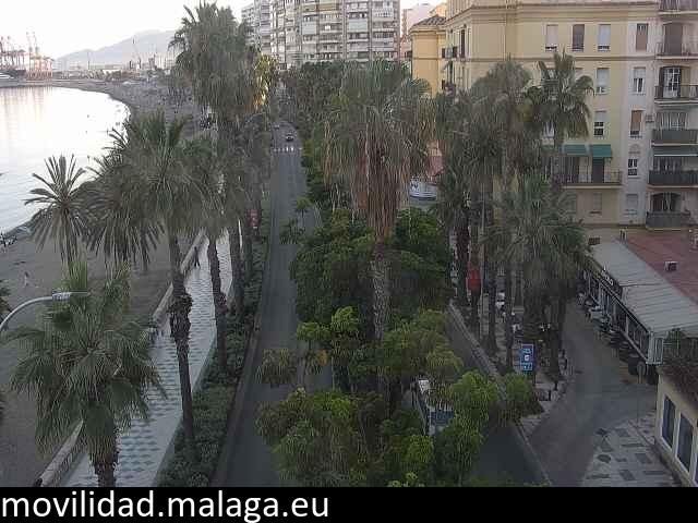 Archiv Foto Webcam Malaga: Strand Malagueta