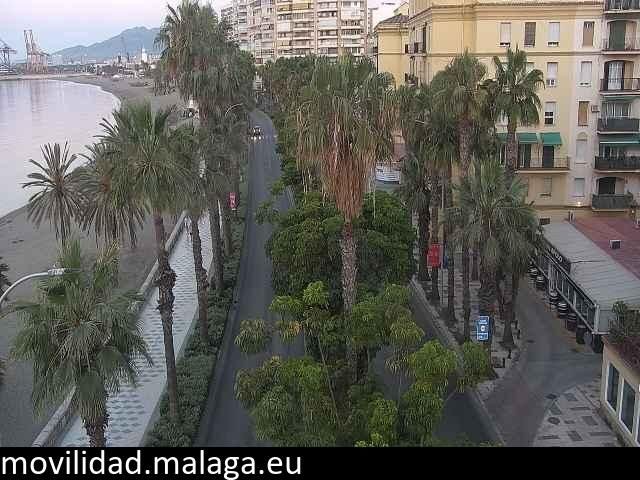 Archiv Foto Webcam Malaga: Strand Malagueta