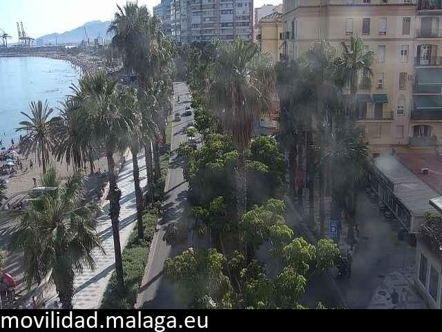 Archiv Foto Webcam Malaga: Strand Malagueta