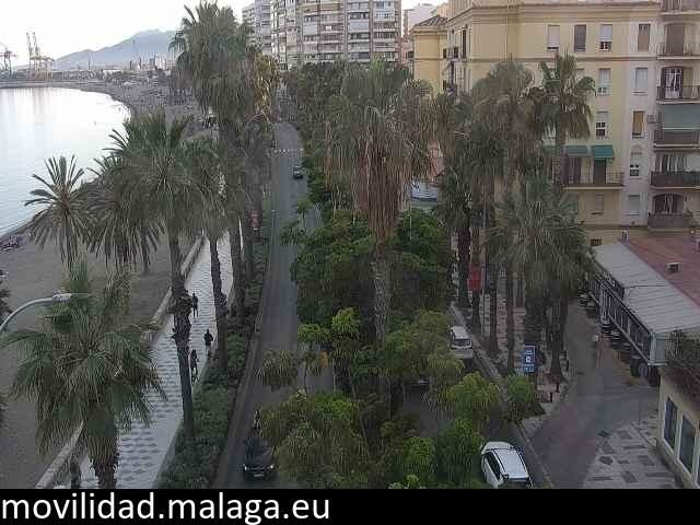 Archiv Foto Webcam Malaga: Strand Malagueta