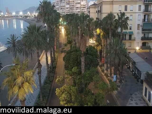 Archiv Foto Webcam Malaga: Strand Malagueta
