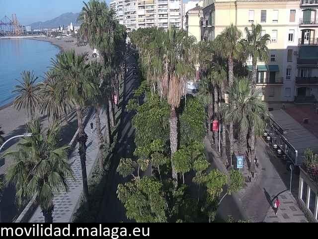 Archiv Foto Webcam Malaga: Strand Malagueta