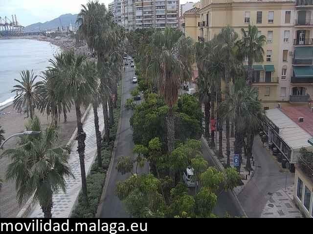 Archiv Foto Webcam Malaga: Strand Malagueta