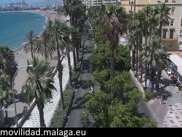 Archived image Webcam Beach Malaga Malagueta