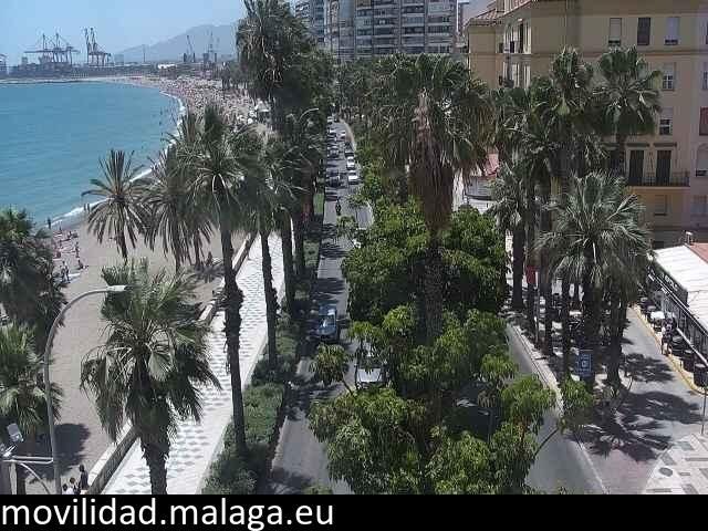 Archived image Webcam Beach Malaga Malagueta