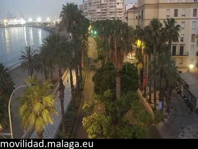 Archiv Foto Webcam Malaga: Strand Malagueta