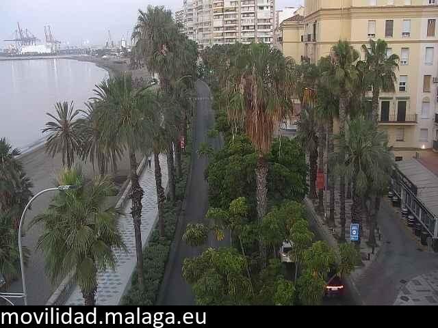 Archiv Foto Webcam Malaga: Strand Malagueta