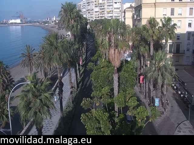 Archiv Foto Webcam Malaga: Strand Malagueta