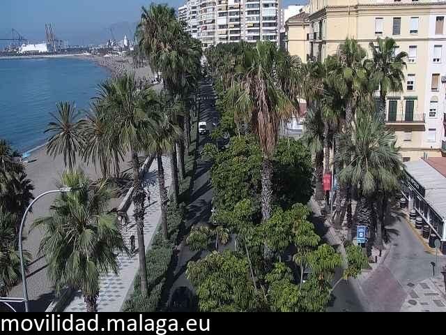 Archiv Foto Webcam Malaga: Strand Malagueta