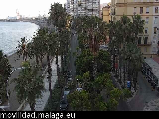 Archiv Foto Webcam Malaga: Strand Malagueta