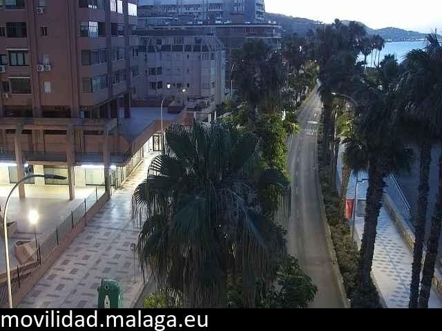 Archiv Foto Webcam Malaga: Strand Malagueta