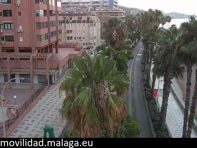 Archiv Foto Webcam Malaga: Strand Malagueta