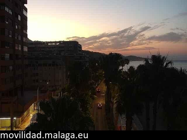 Archiv Foto Webcam Malaga: Strand Malagueta