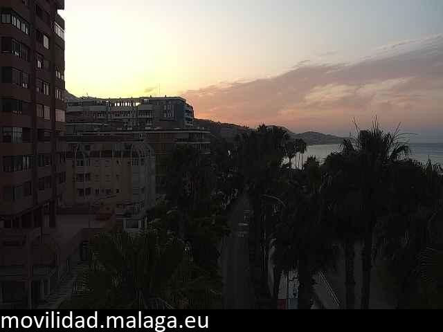Archiv Foto Webcam Malaga: Strand Malagueta