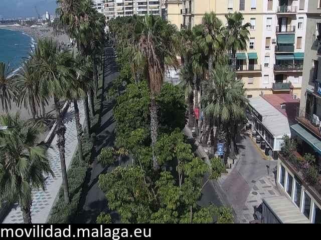 Archiv Foto Webcam Malaga: Strand Malagueta