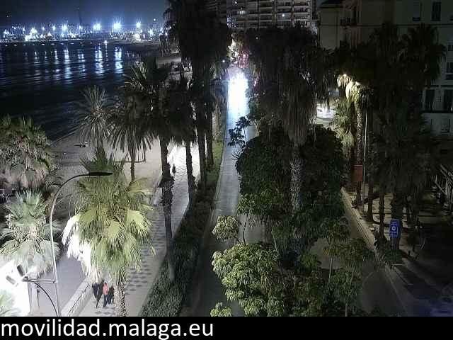 Archiv Foto Webcam Malaga: Strand Malagueta