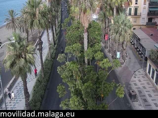 Archiv Foto Webcam Malaga: Strand Malagueta