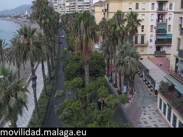 Archiv Foto Webcam Malaga: Strand Malagueta