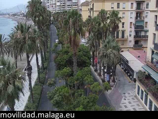 Archiv Foto Webcam Malaga: Strand Malagueta