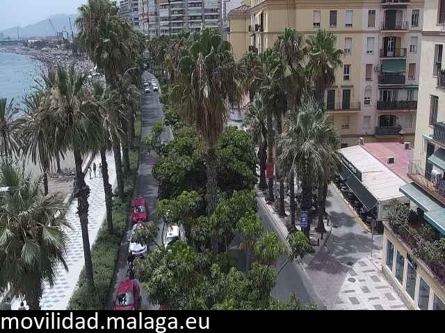 Archiv Foto Webcam Malaga: Strand Malagueta