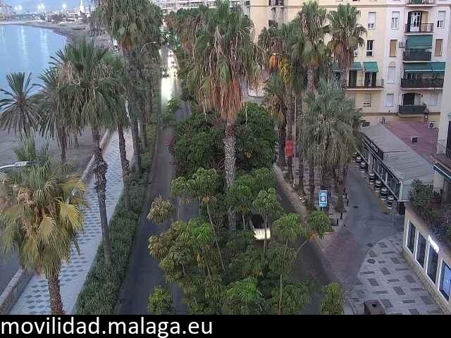 Archiv Foto Webcam Malaga: Strand Malagueta