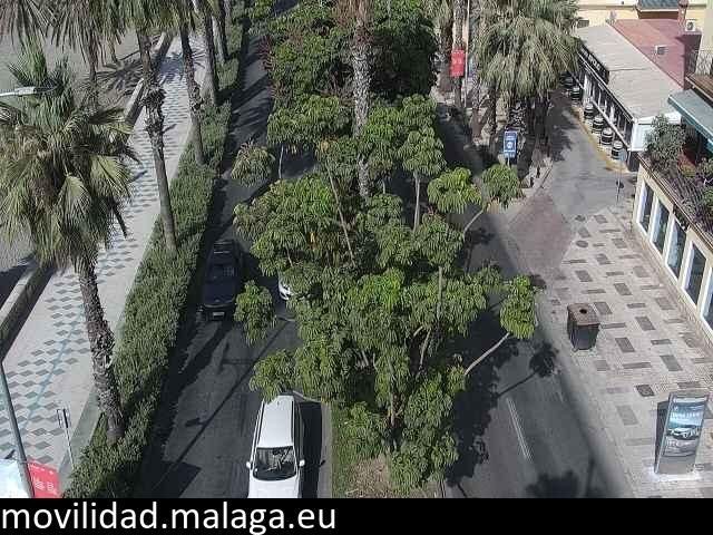 Archiv Foto Webcam Malaga: Strand Malagueta