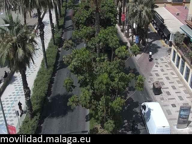Archiv Foto Webcam Malaga: Strand Malagueta
