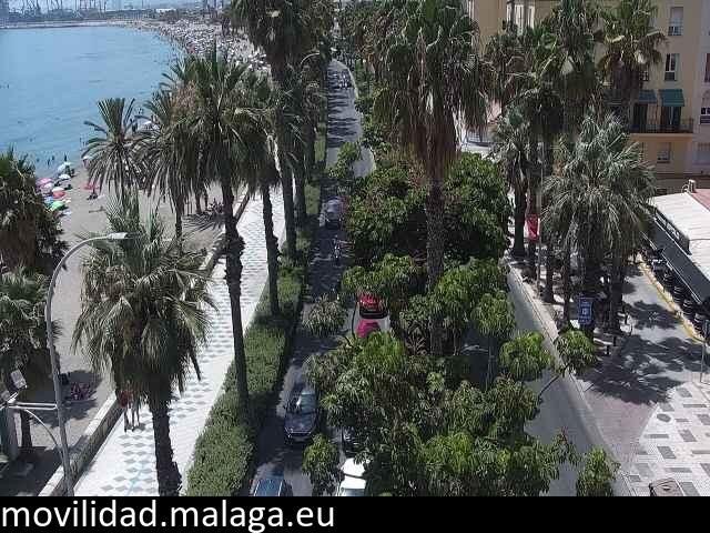 Archived image Webcam Beach Malaga Malagueta