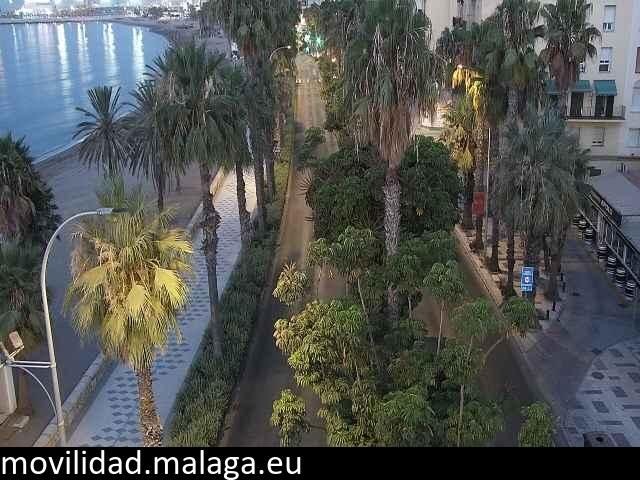 Archiv Foto Webcam Malaga: Strand Malagueta