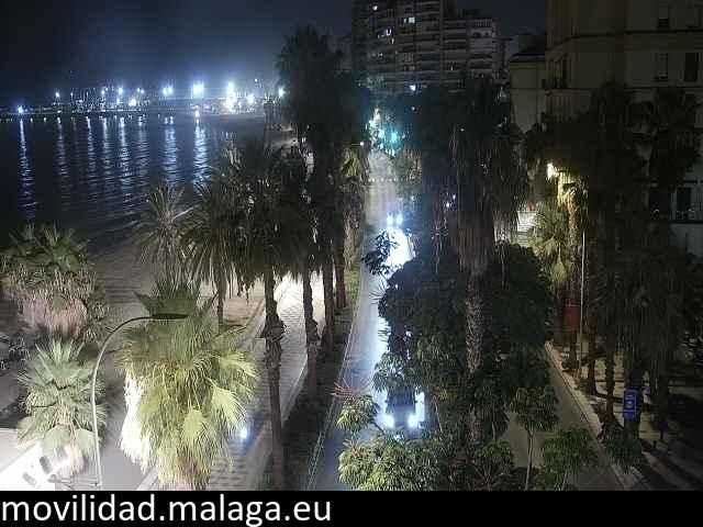 Archiv Foto Webcam Malaga: Strand Malagueta