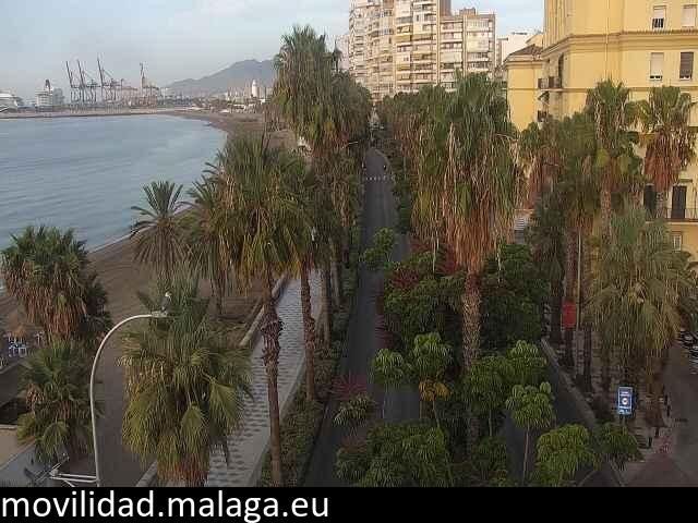 Archiv Foto Webcam Malaga: Strand Malagueta