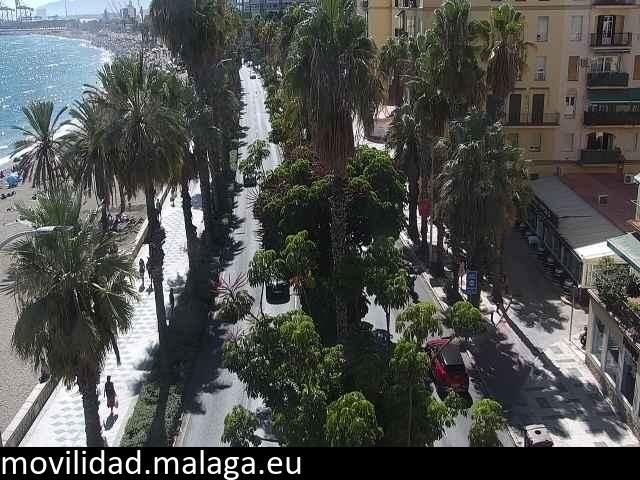 Archiv Foto Webcam Malaga: Strand Malagueta