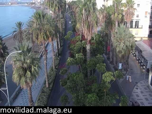 Archiv Foto Webcam Malaga: Strand Malagueta