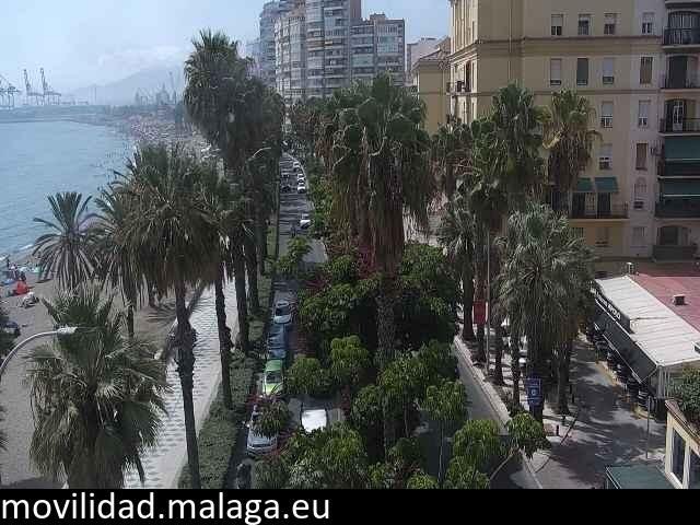 Archiv Foto Webcam Malaga: Strand Malagueta