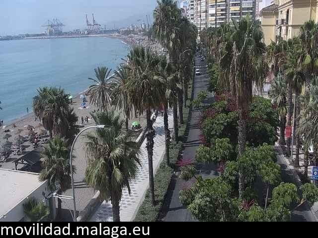 Archived image Webcam Beach Malaga Malagueta