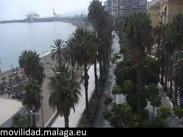 Archived image Webcam Beach Malaga Malagueta