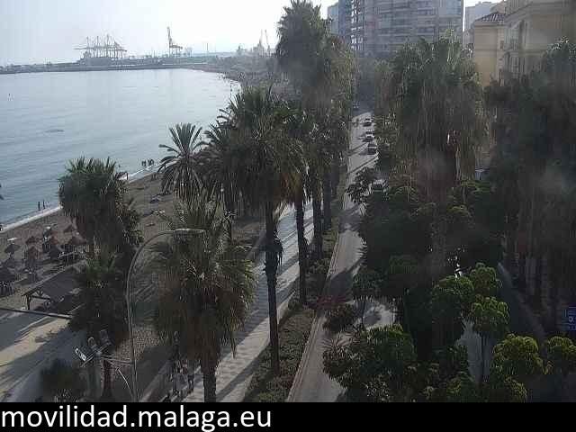 Archived image Webcam Beach Malaga Malagueta