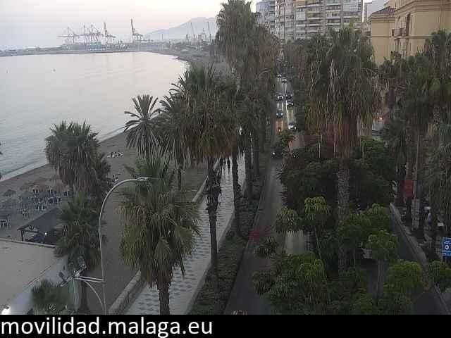Archived image Webcam Beach Malaga Malagueta